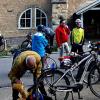 Radgruppe Stuttgart vor der Jugendherberge in Rothenburg